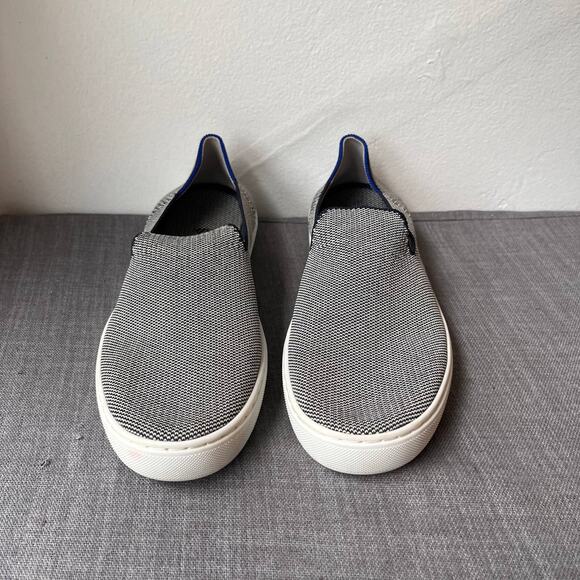 Rothys The Original Slip On Sneaker Womens Size 8.5 Blue Washable Knit Shoes - Picture 1 of 10